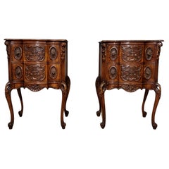 Pair of Italian Bedside Commodes