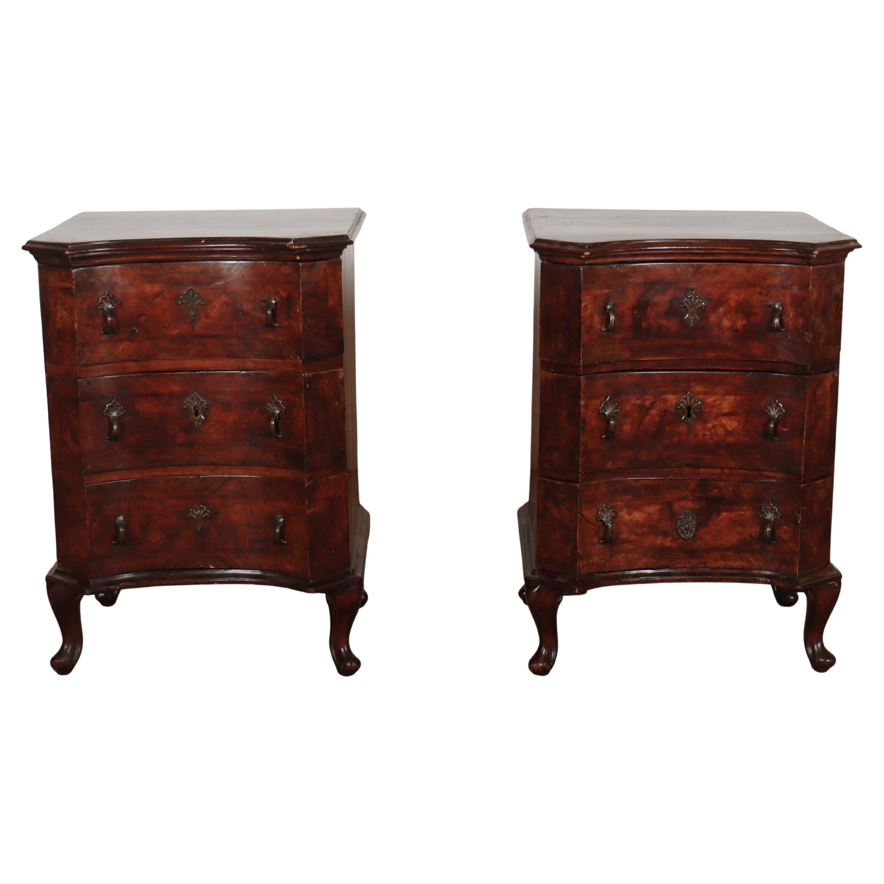 Pair of Italian Bedside Commodes