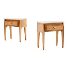 Pair of Italian Bedside Tables, 1950s