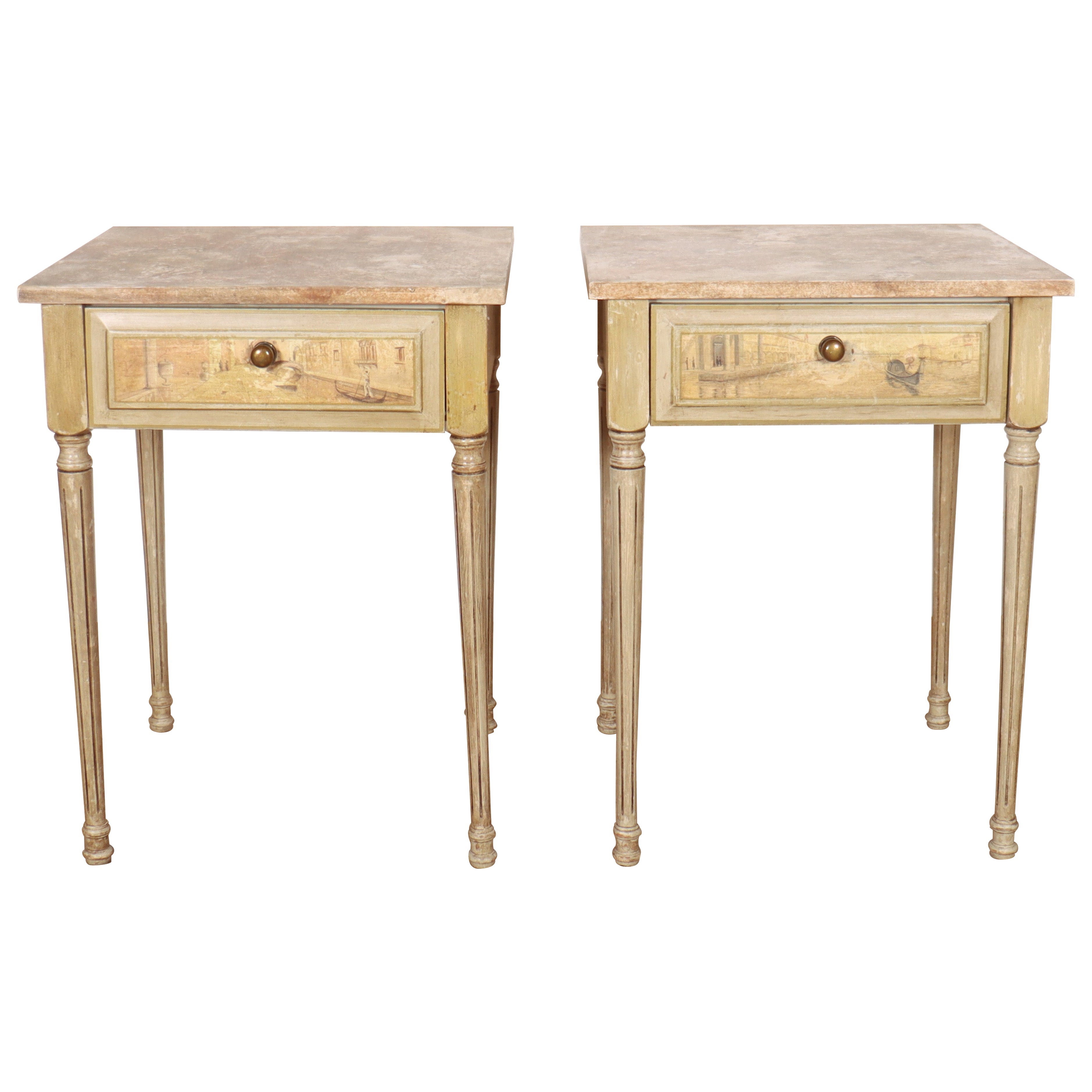 Pair of Italian Bedside Tables