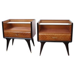 Pair of Italian Bedside Tables / Nightstands, 'circa 1950s'