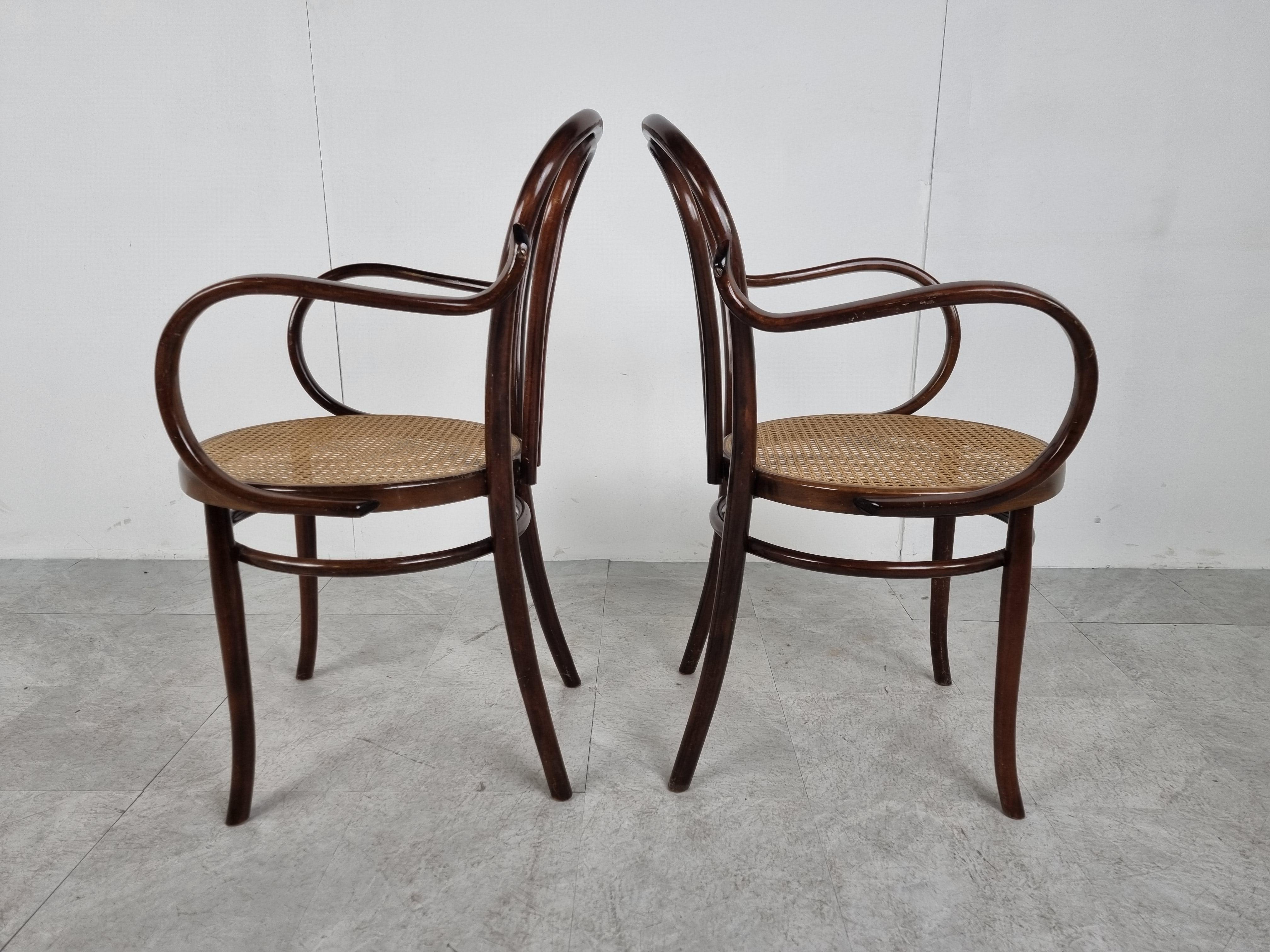 Pair of Italian Bentwood Armchairs, 1960s In Good Condition In HEVERLEE, BE