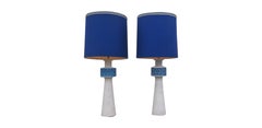 Pair of Italian Bitossi Style Large Table Lamps