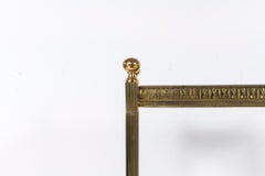 Pair of Italian Brass and Mirror Side Tables