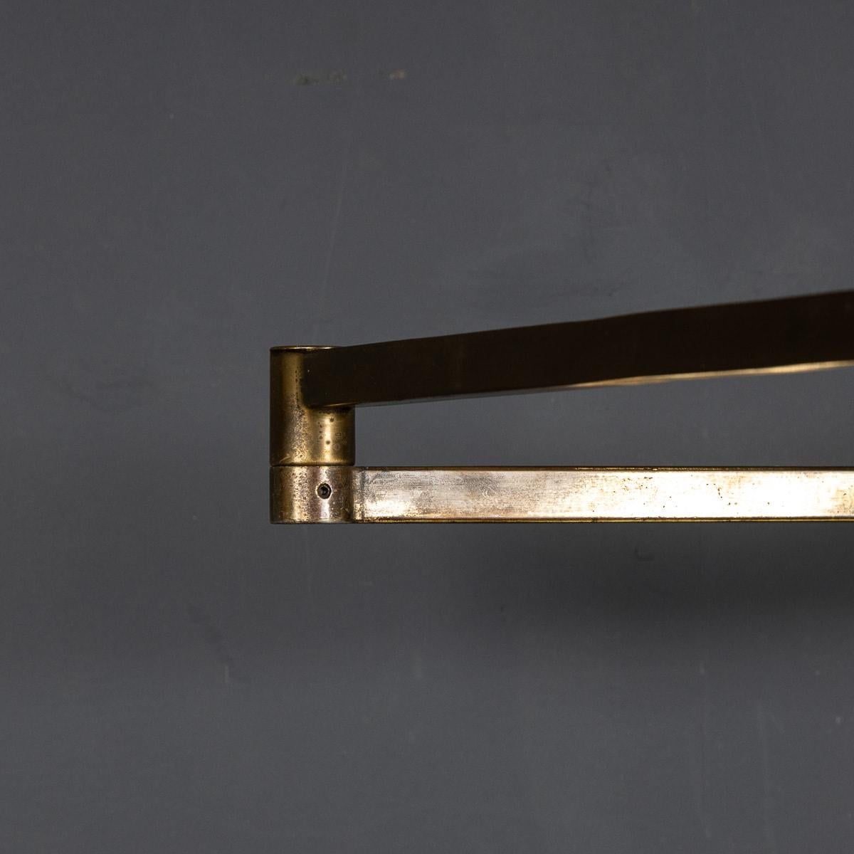 Pair of Italian Brass Articulated Wall Lights by Albini & Helg, c.1960 For Sale 6