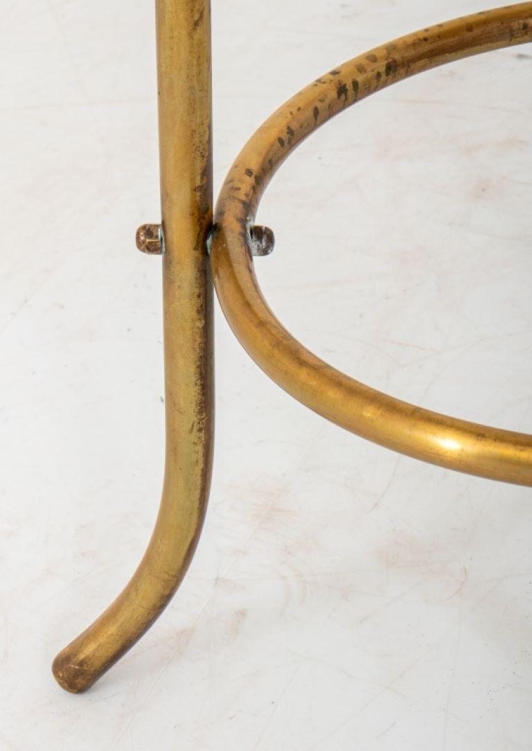 Pair of Italian Brass Bar Stools, 1970s 5
