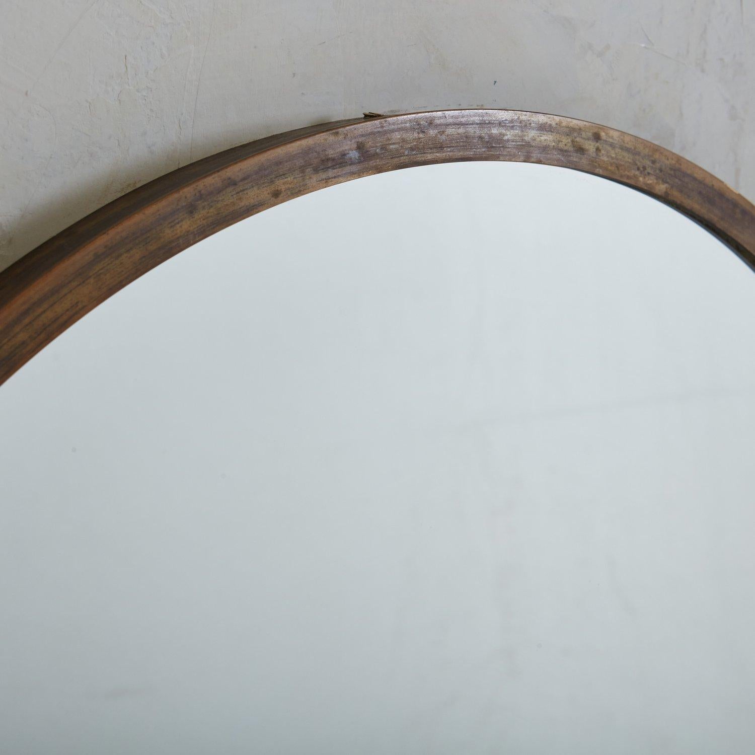 Pair of Italian Brass Frame Shield Mirrors, 20th Century 6