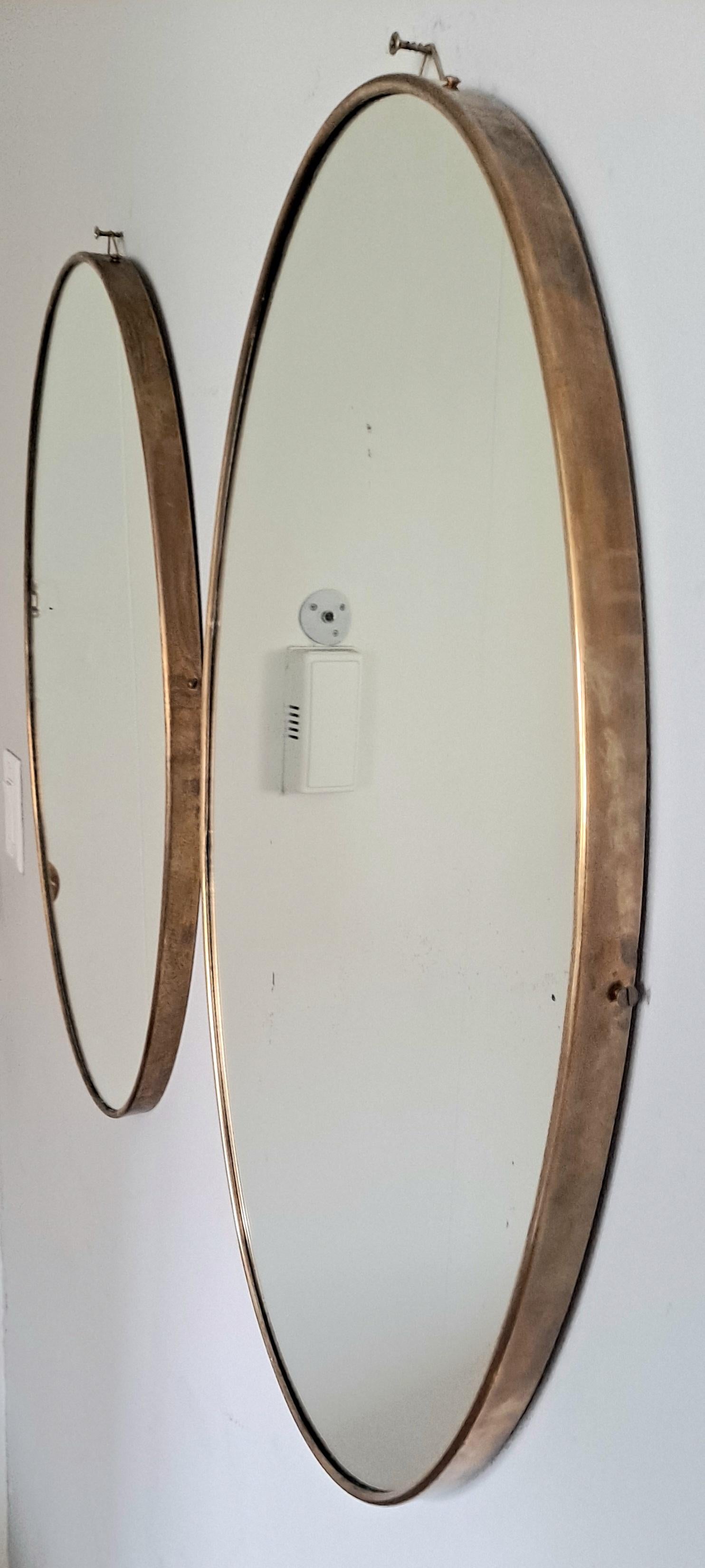 Pair of Italian Brass Mirrors 5