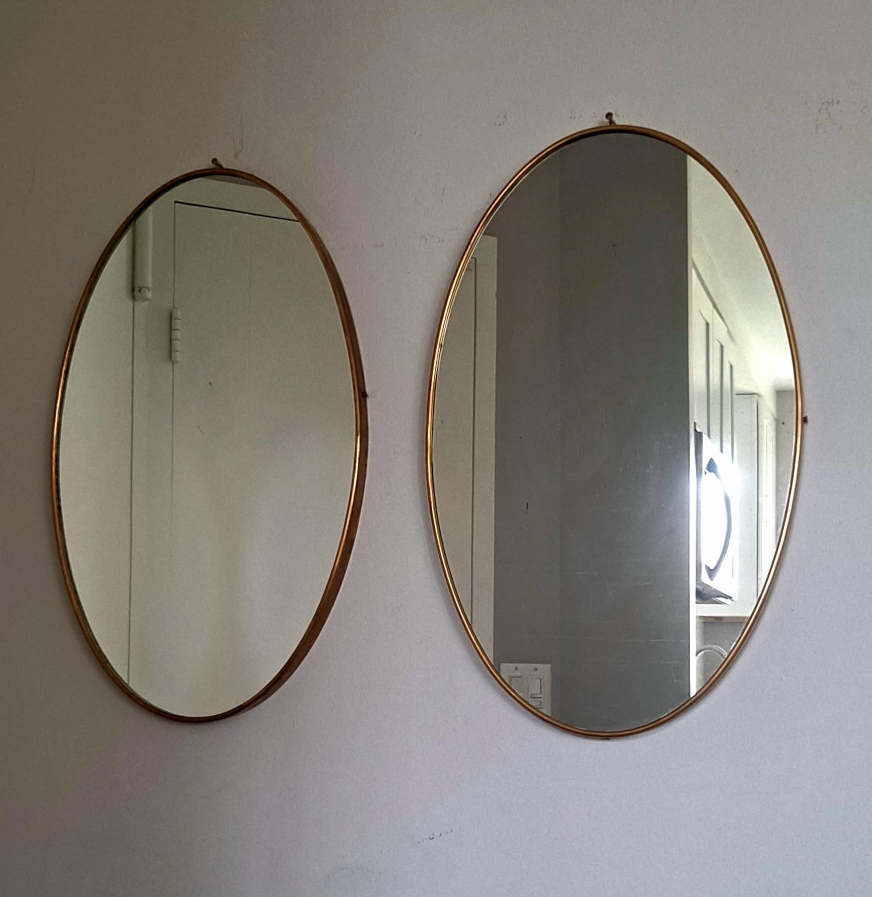 Pair of Italian Brass Mirrors 4