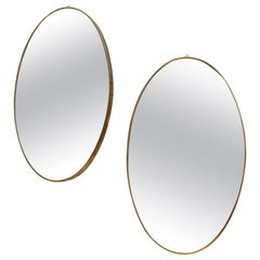 Pair of Italian Brass Mirrors