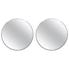 Pair of Italian Brass Mirrors