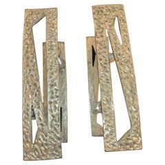 Pair of Italian Bronze Decorative Door Pull in Bronze
