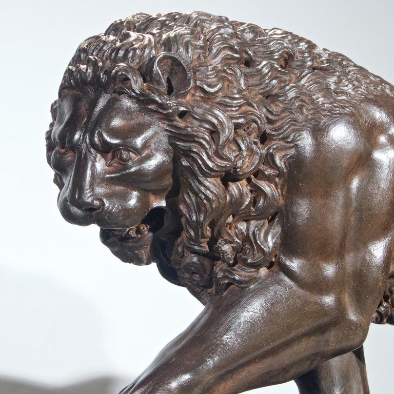 Cast Pair of Italian  Grand Tour style Lions