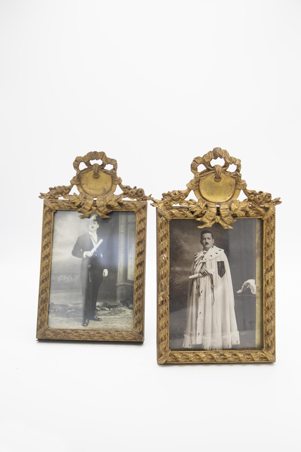 Pair of Italian Bronze Photo Frames at 1stDibs