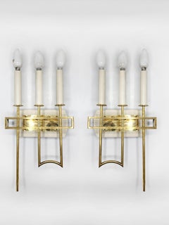 Pair of Italian bronze Sconces