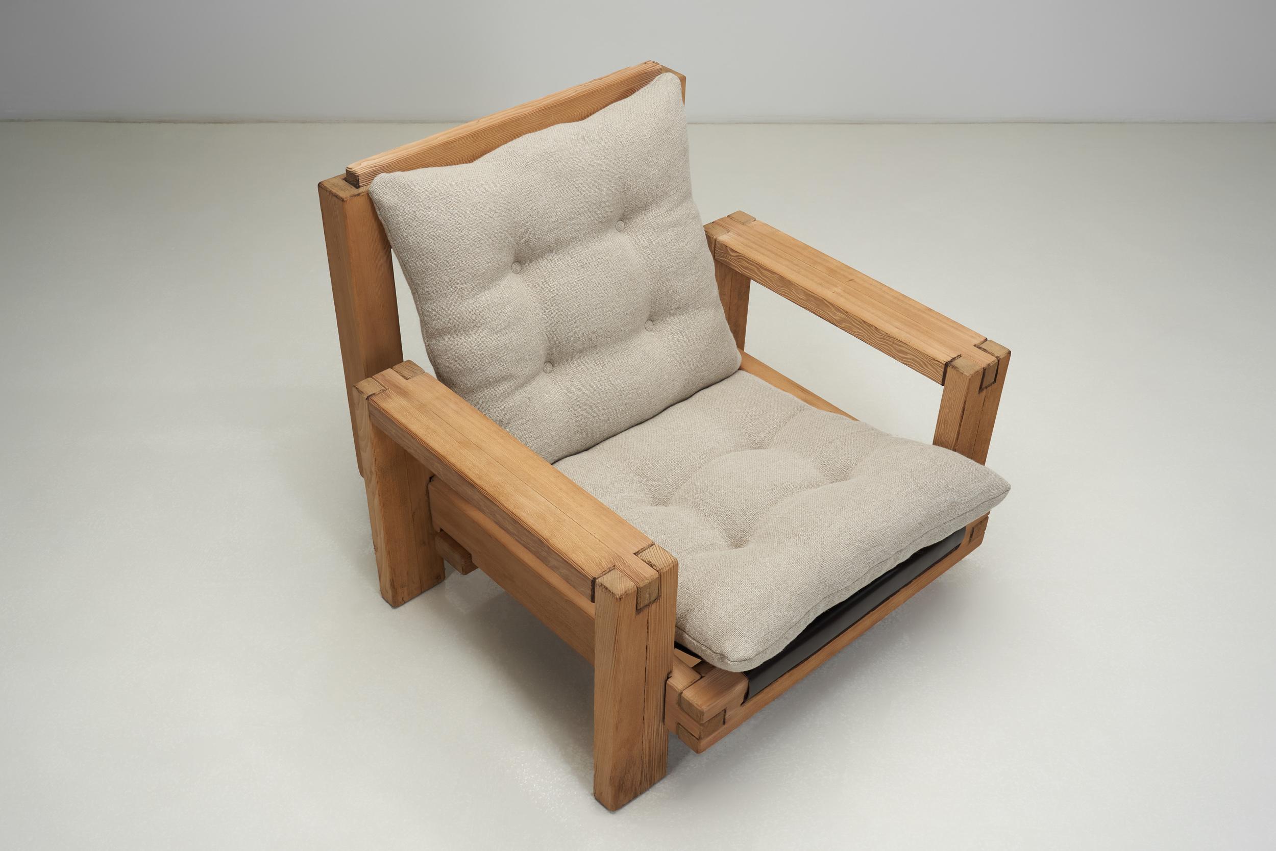 Paire de fauteuils italiens brutalistes, Italie, 1970 en vente 1