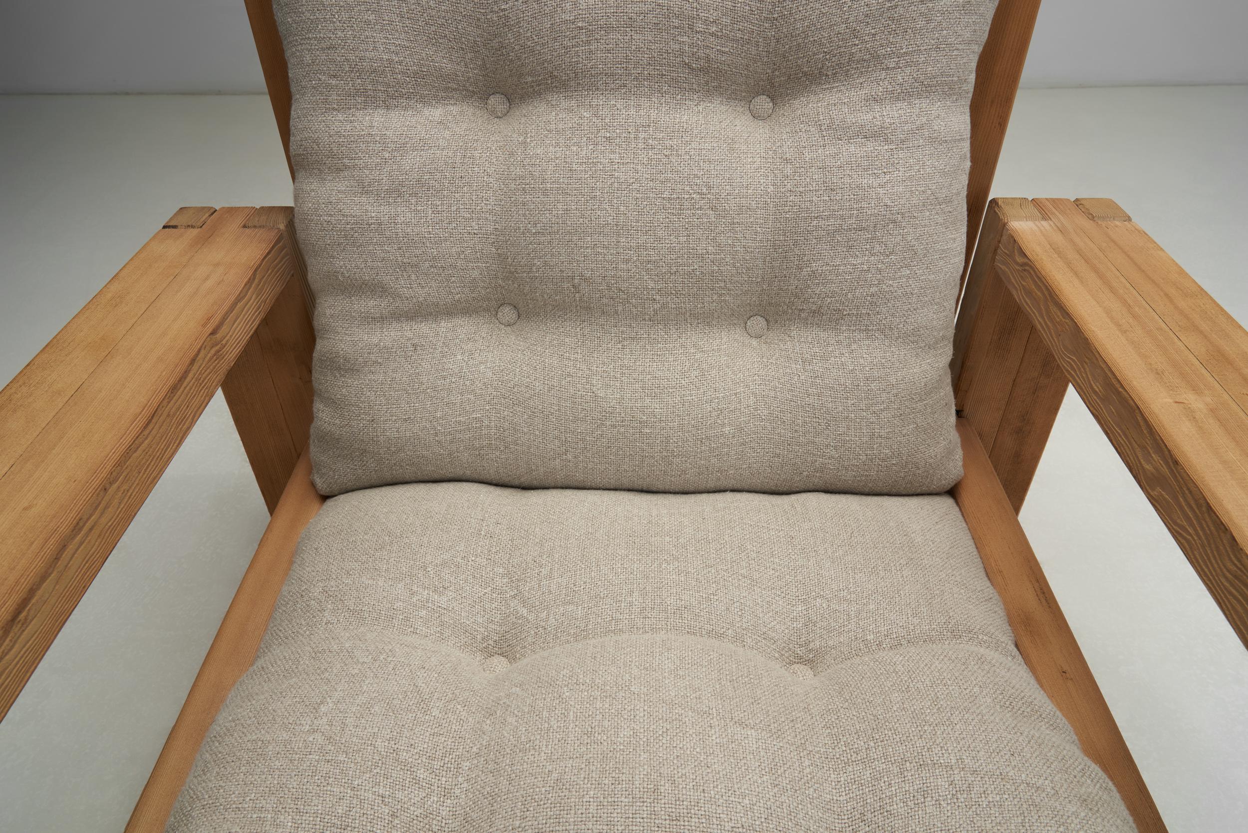 Paire de fauteuils italiens brutalistes, Italie, 1970 en vente 2