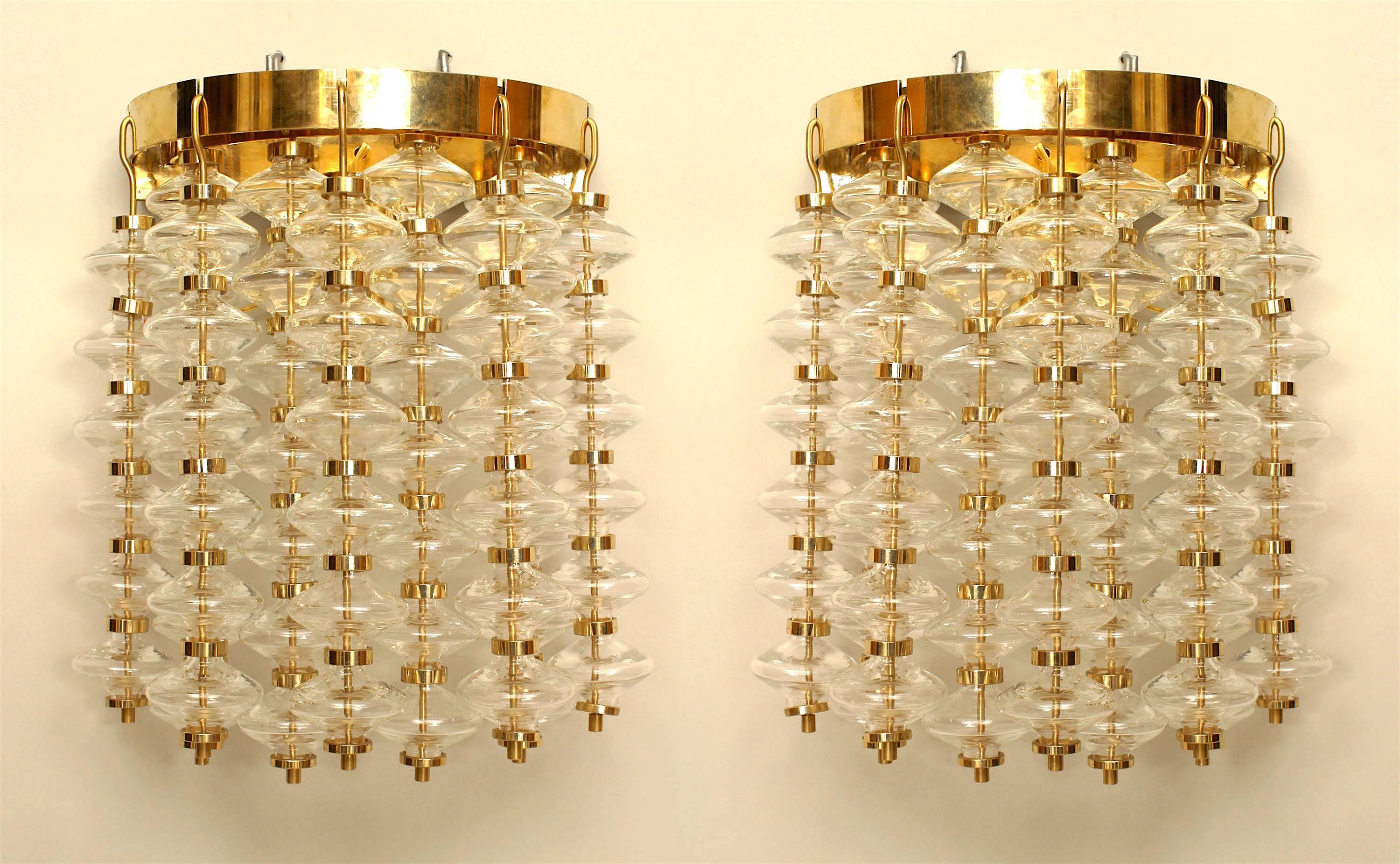 4 Italian Post War-Style wall sconces with 