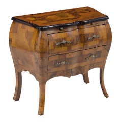 Pair of Italian Burl Nightstands