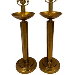 Pair of Italian Candlestick Lamps