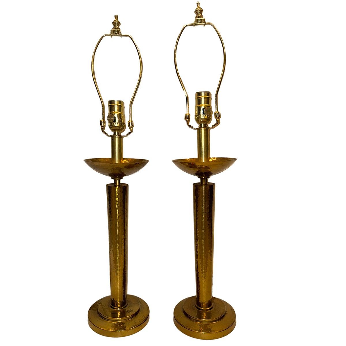 Pareja de lámparas de candelero italianas Italiano en venta