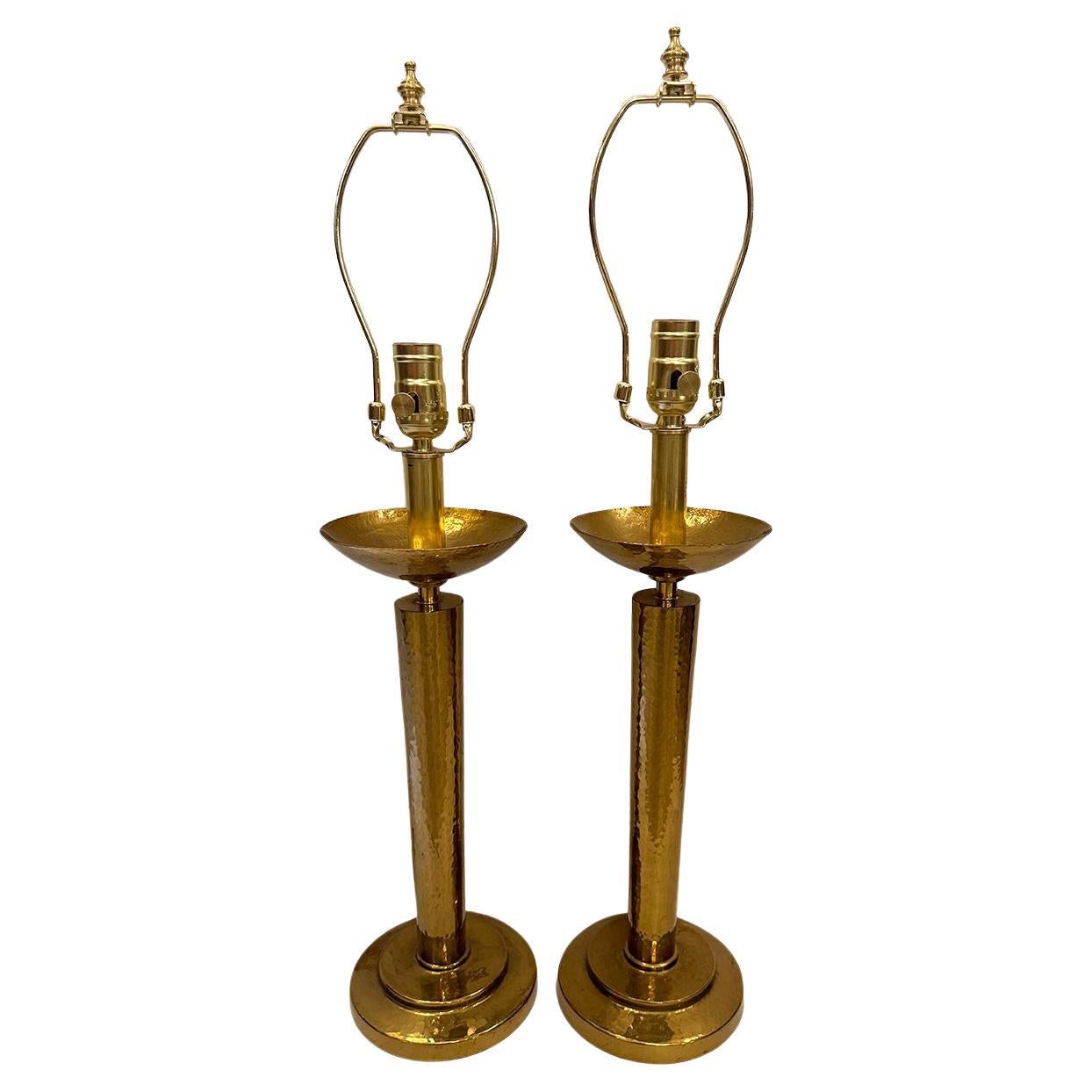 Pair of Italian Candlestick Lamps
