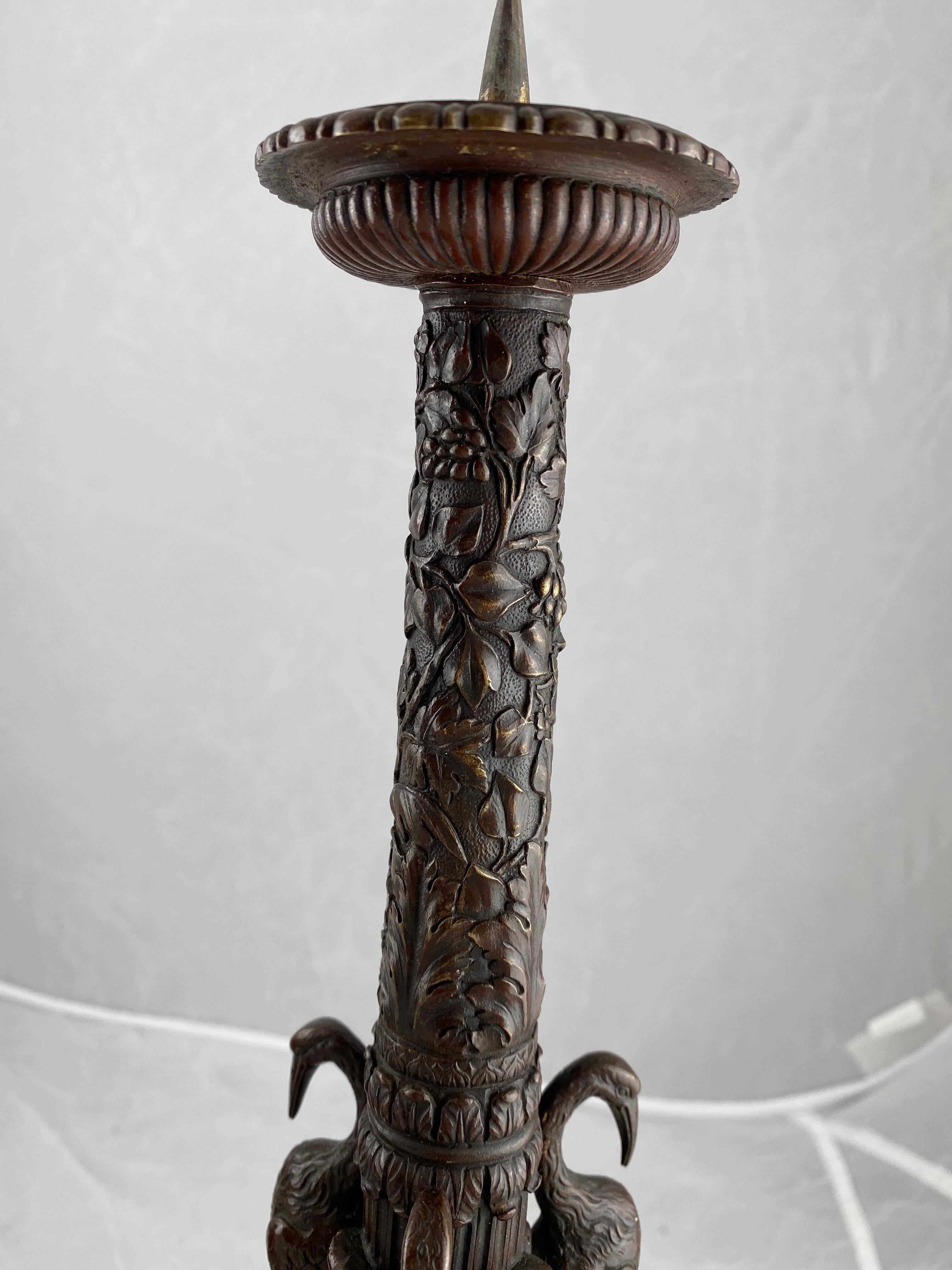 Pair of Italian Candlesticks, Grand Tour, Early 19th Century For Sale 6