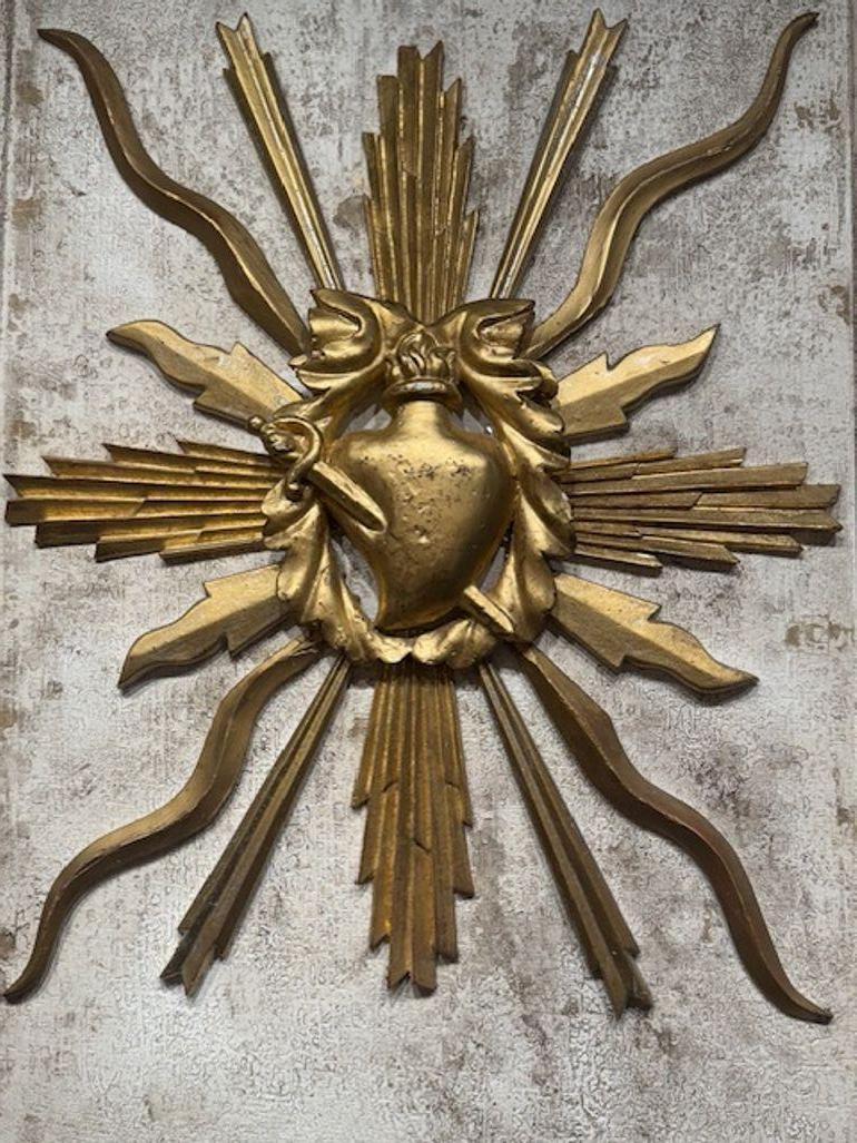 Large pair of decorative Italian carved, painted and giltwood panels. You're speaking my language—those panels are pure old-world charm. Each one tells a story—whether from a chapel, a villa, or a noble estate. 31.5W x 38H x 3D