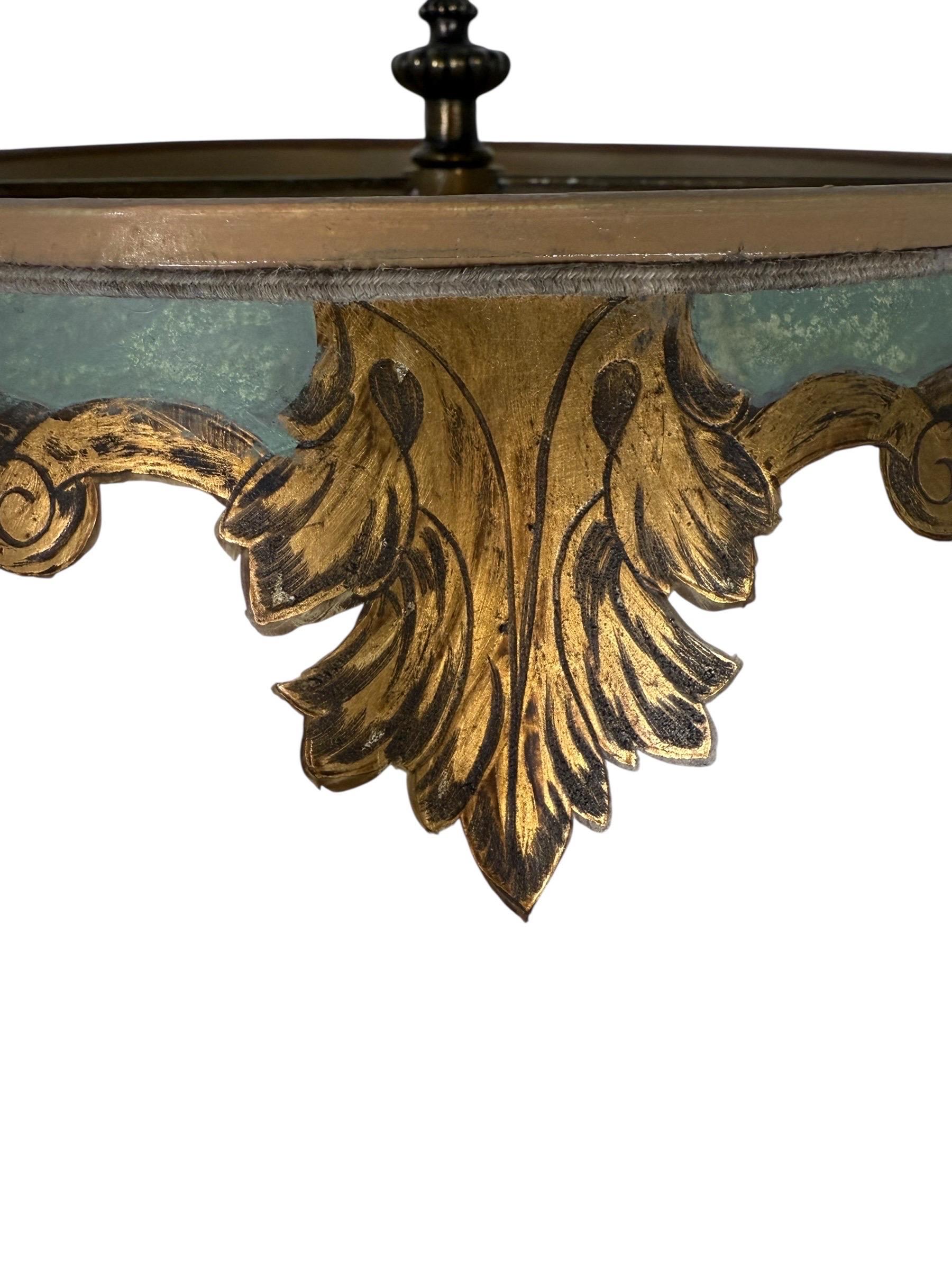 Pareja de Lámparas de Mesa Italianas de Madera Tallada de Estilo Barroco en venta 3