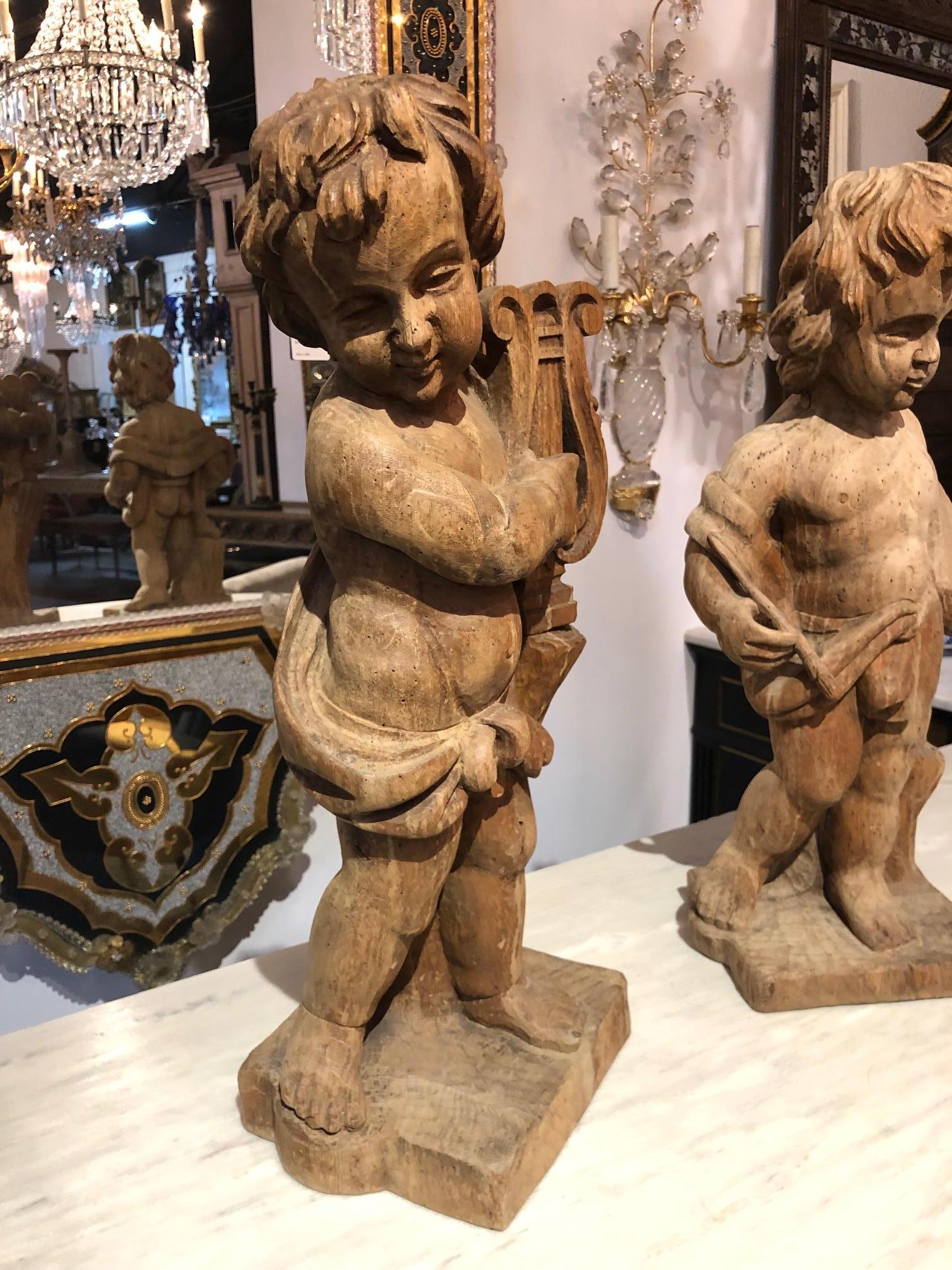 carved cherubs