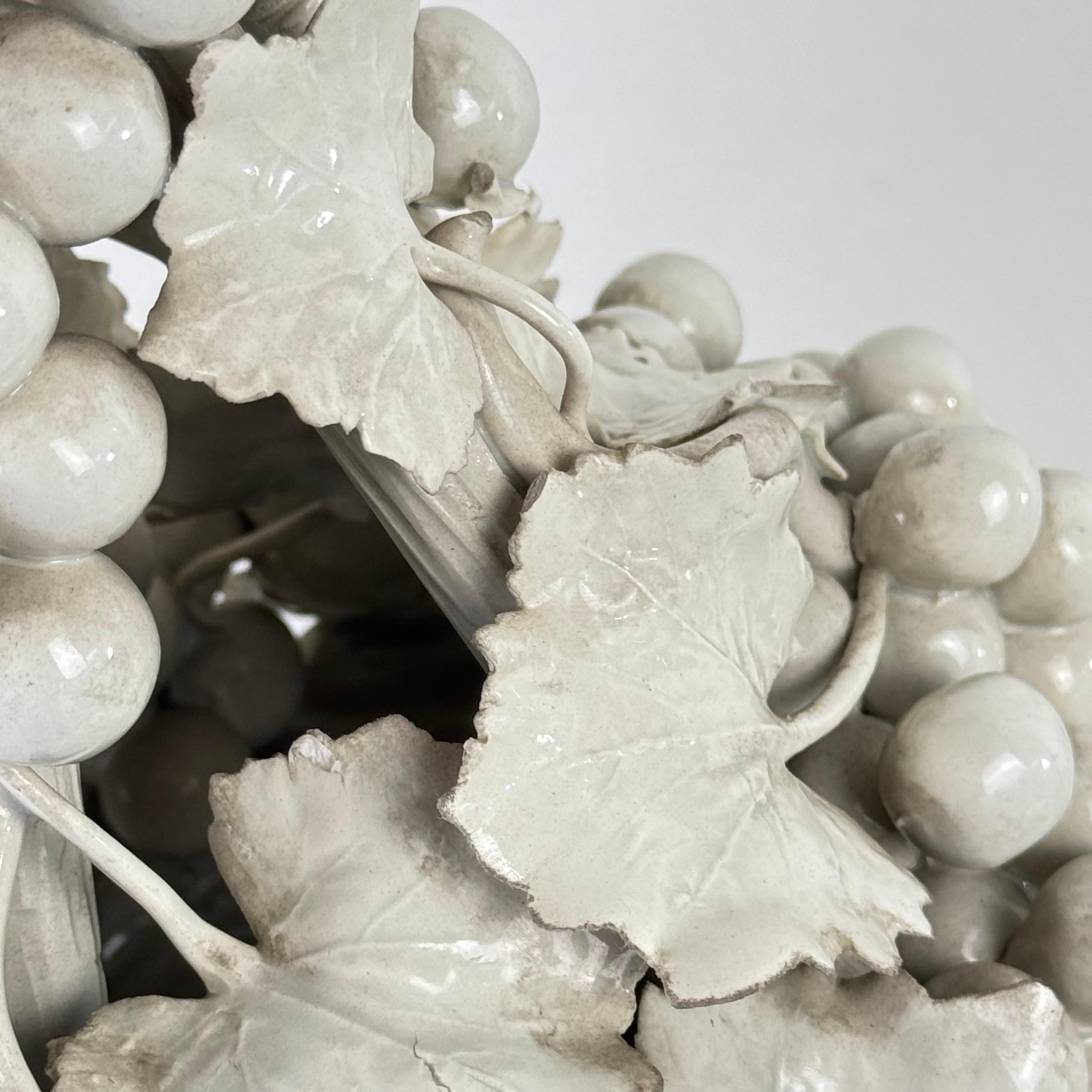 Pareja de esculturas topiarias de cerámica italiana de Ceramica Nove, años 50 Cerámico en venta