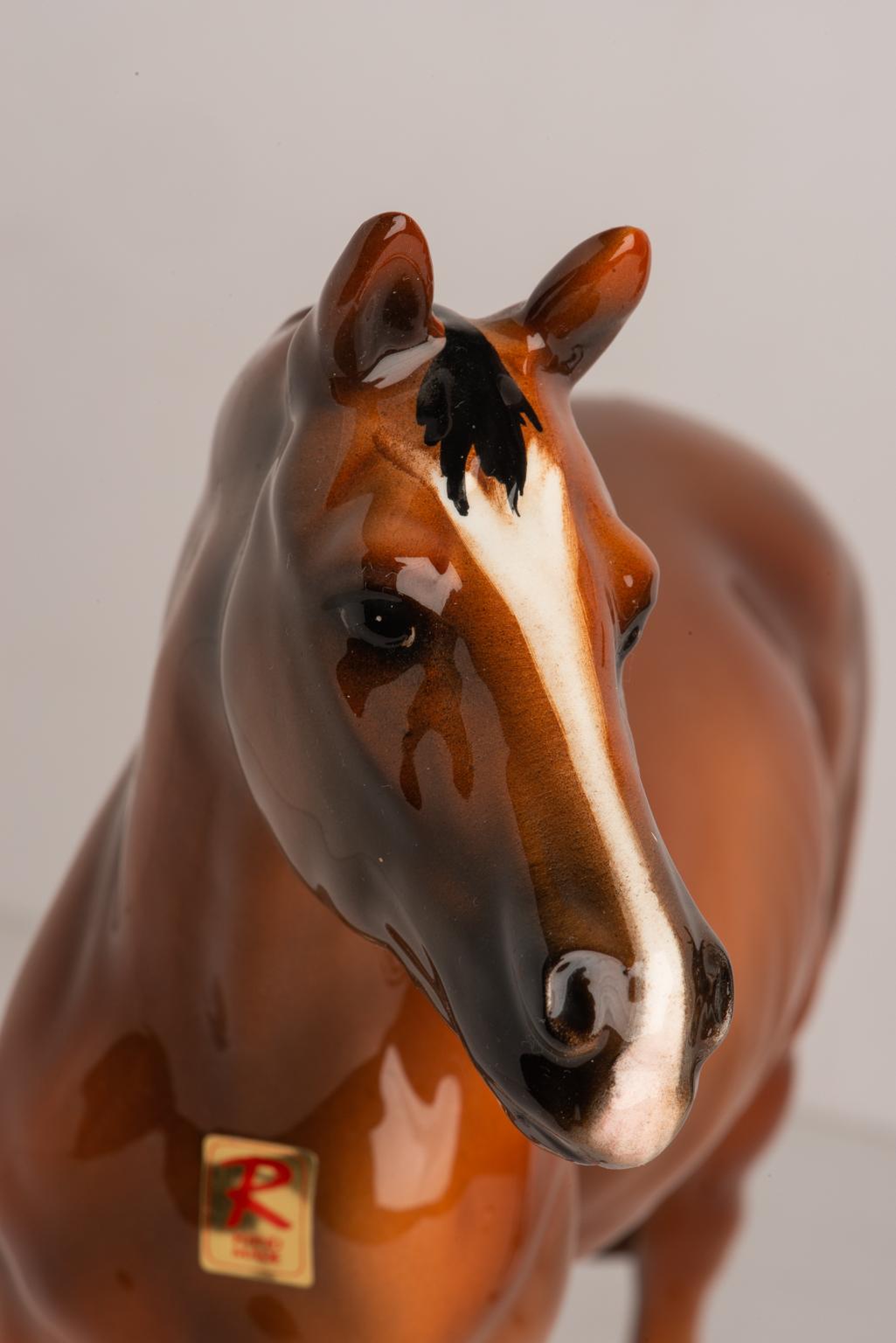 Hand-Painted  Italian Ceramic Horses For Sale