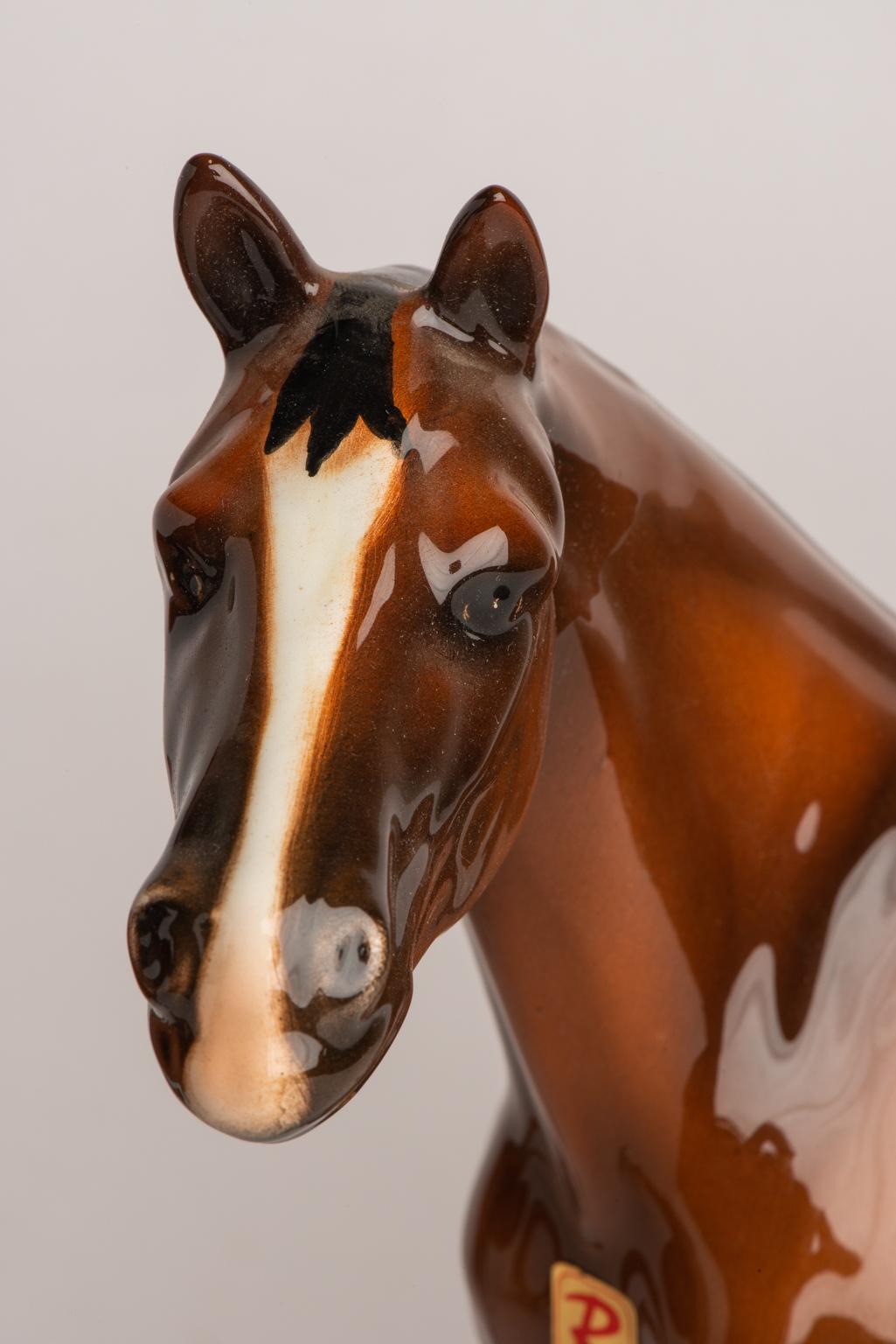  Italian Ceramic Horses In Excellent Condition For Sale In Alessandria, Piemonte