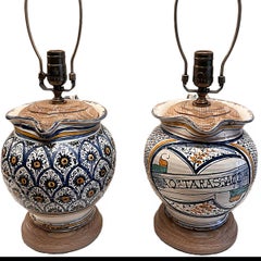 Pair of Italian Ceramic Lamps