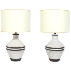 Pair of Italian Ceramic Lamps