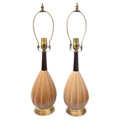 Paire de lampes italiennes en céramique