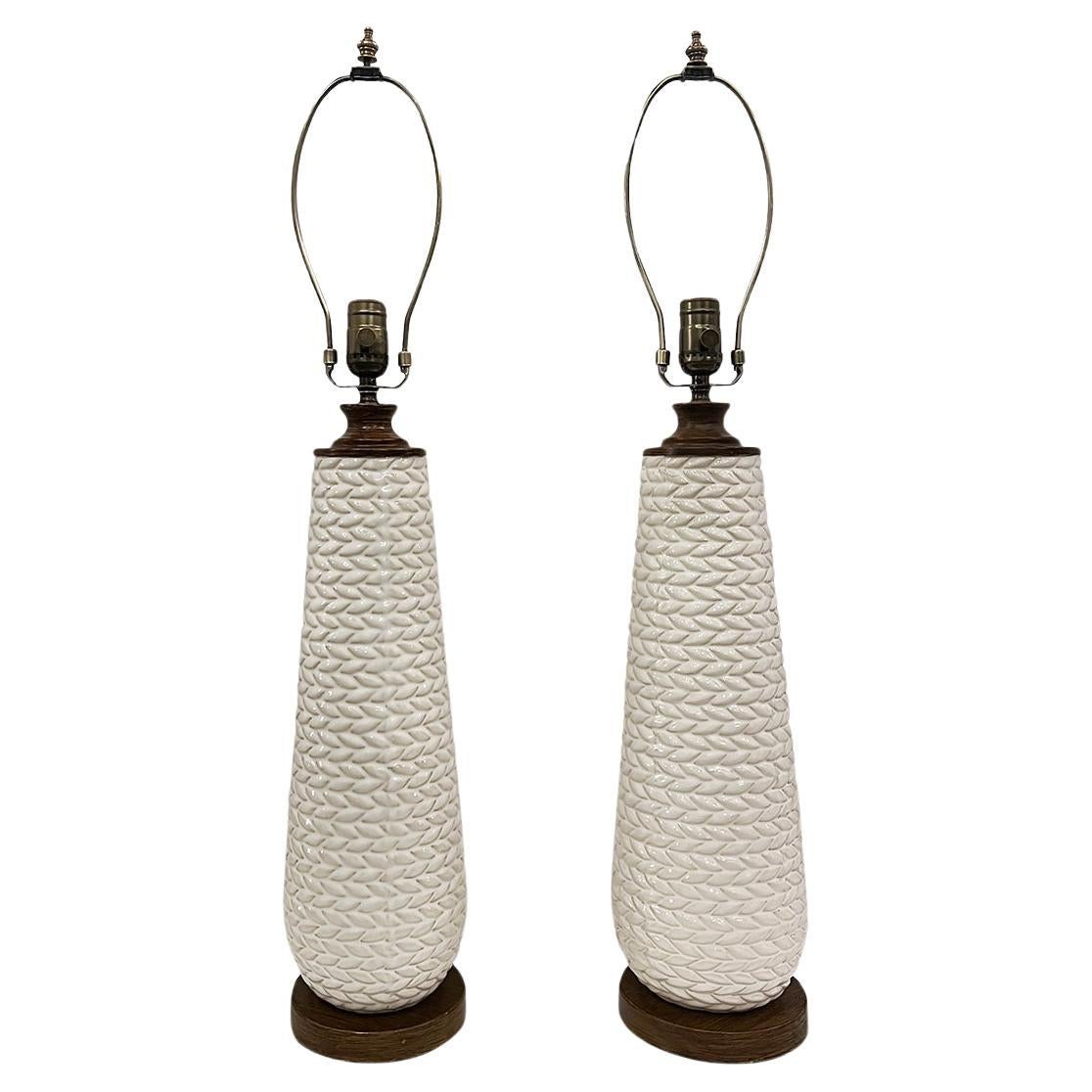 Pair of Italian Ceramic Lamps