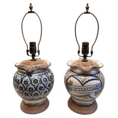 Pair of Italian Ceramic Lamps
