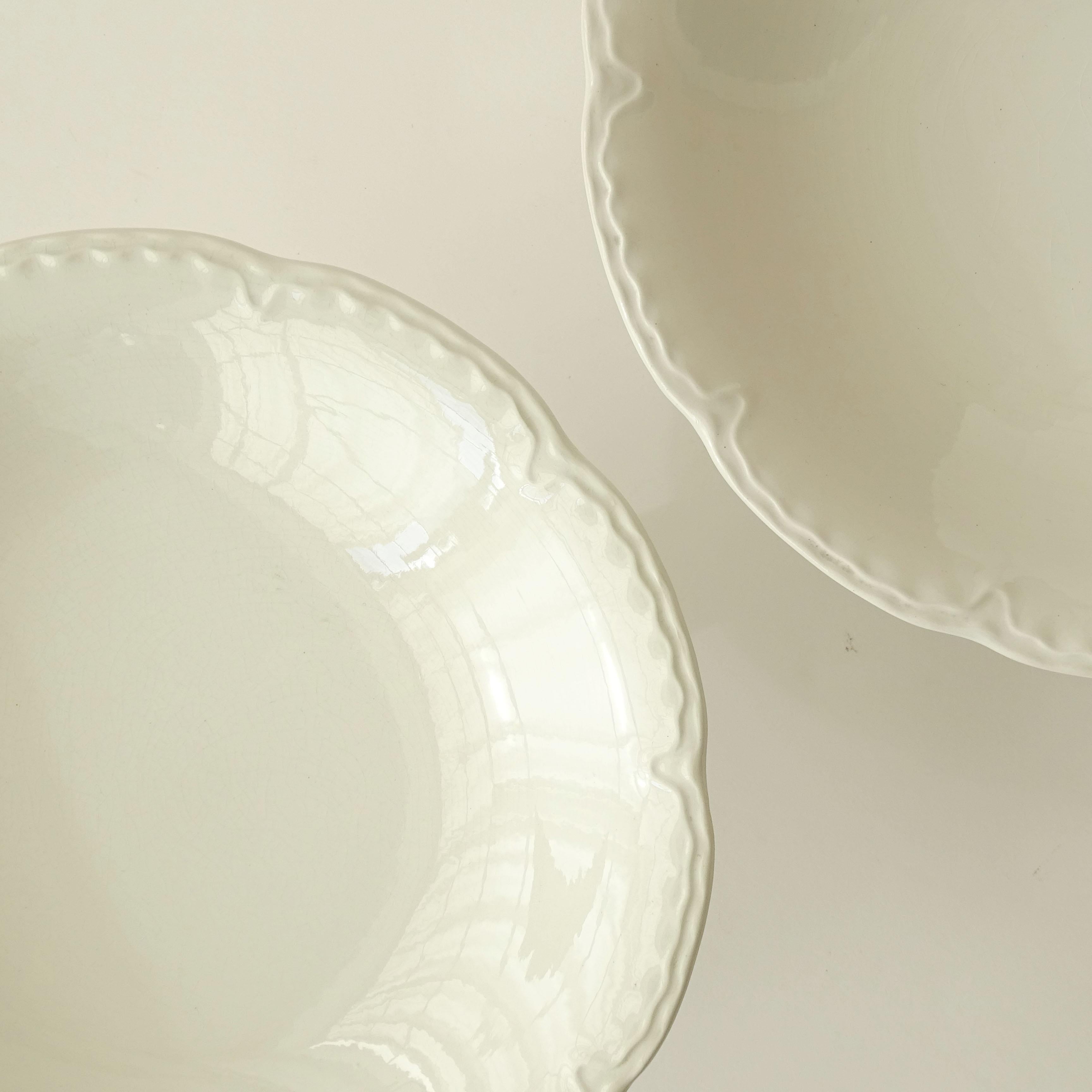 Paar italienische Keramiksockelschalen von S. C. Richard, Italien 1930er Jahre im Angebot 3