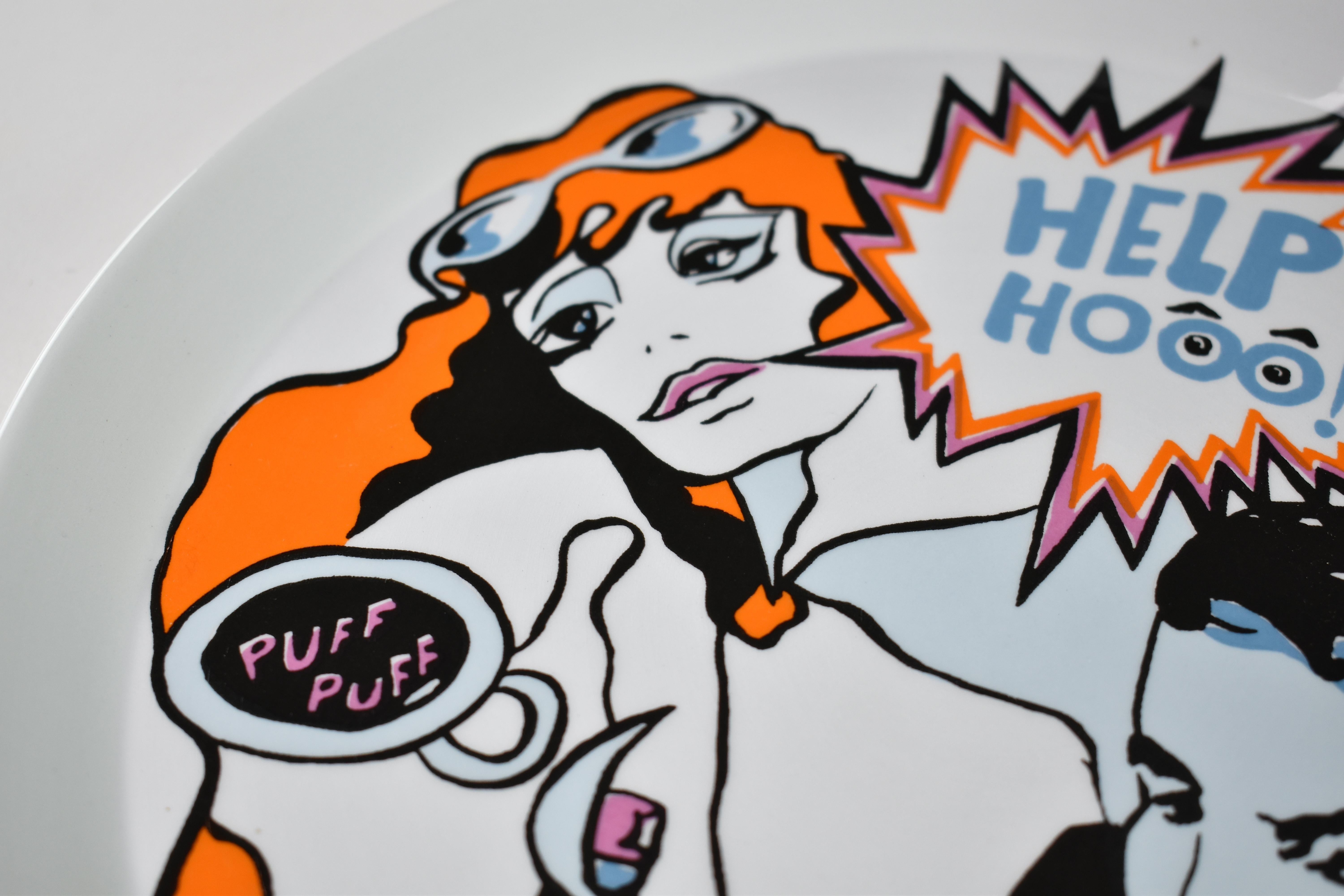 Céramique Paire d'assiettes en céramique italienne de Franco Pozzi, 1965 en vente