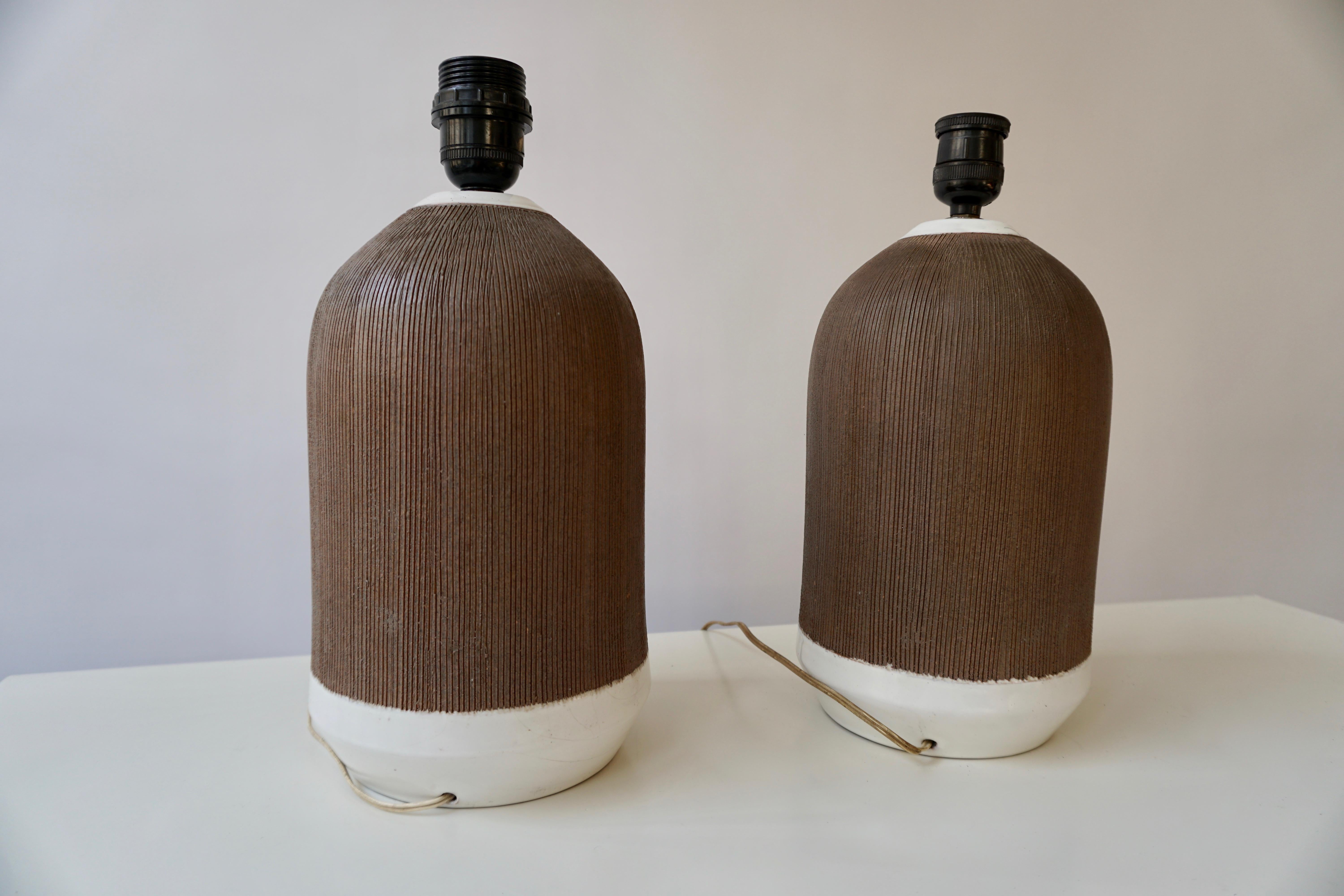 Pair of Italian Ceramic Table Lamps 4