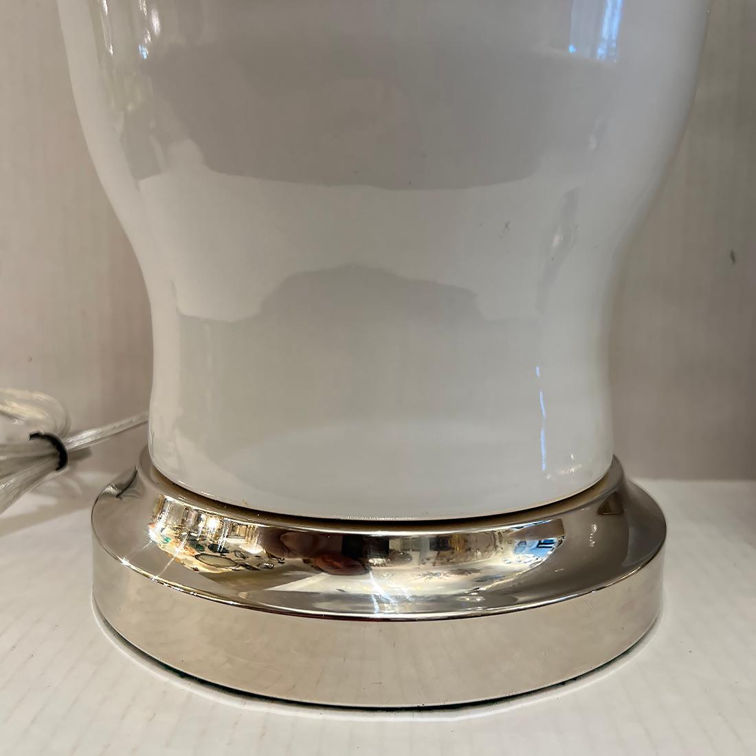 Pair of Italian Ceramic Table Lamps For Sale 1