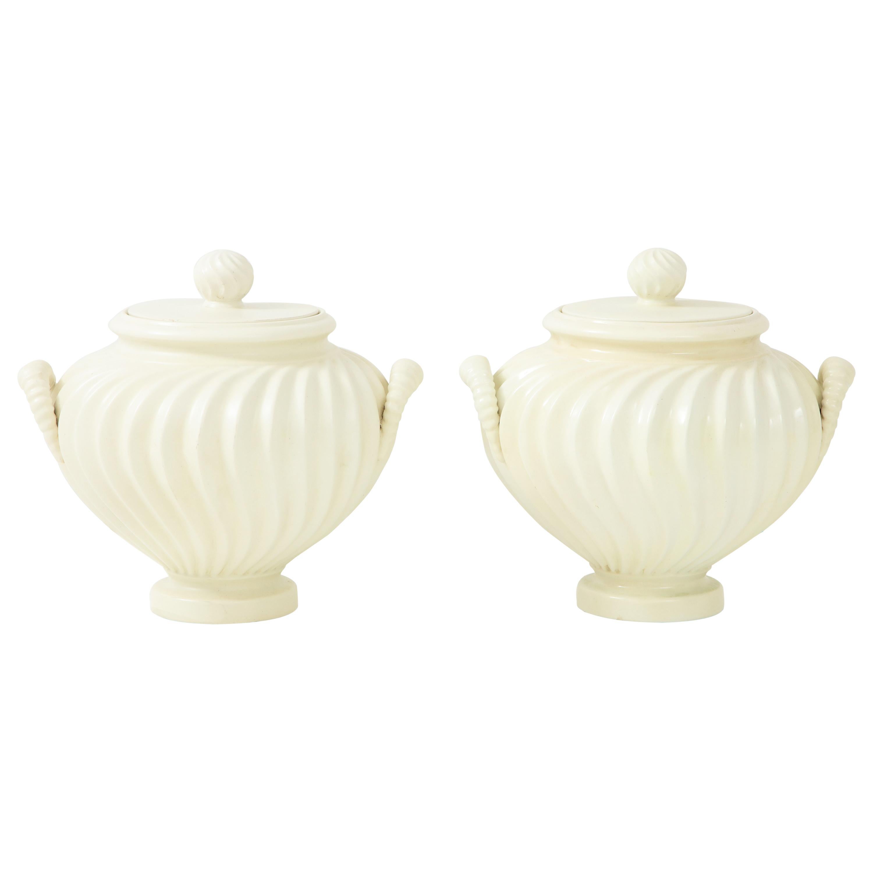 Pair of Italian Ceramic Vases