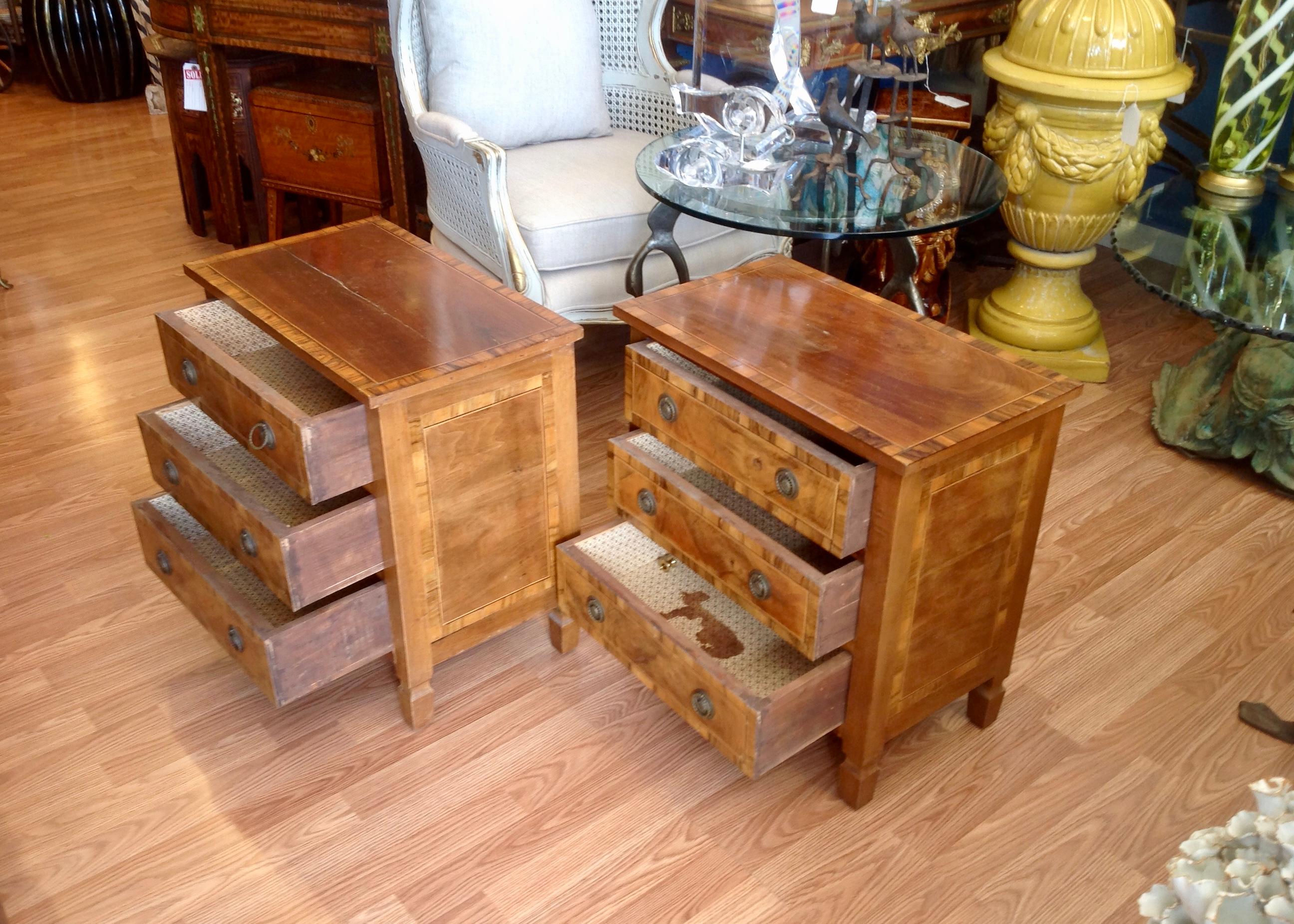 20th Century Pair of Italian Chair Side Chests