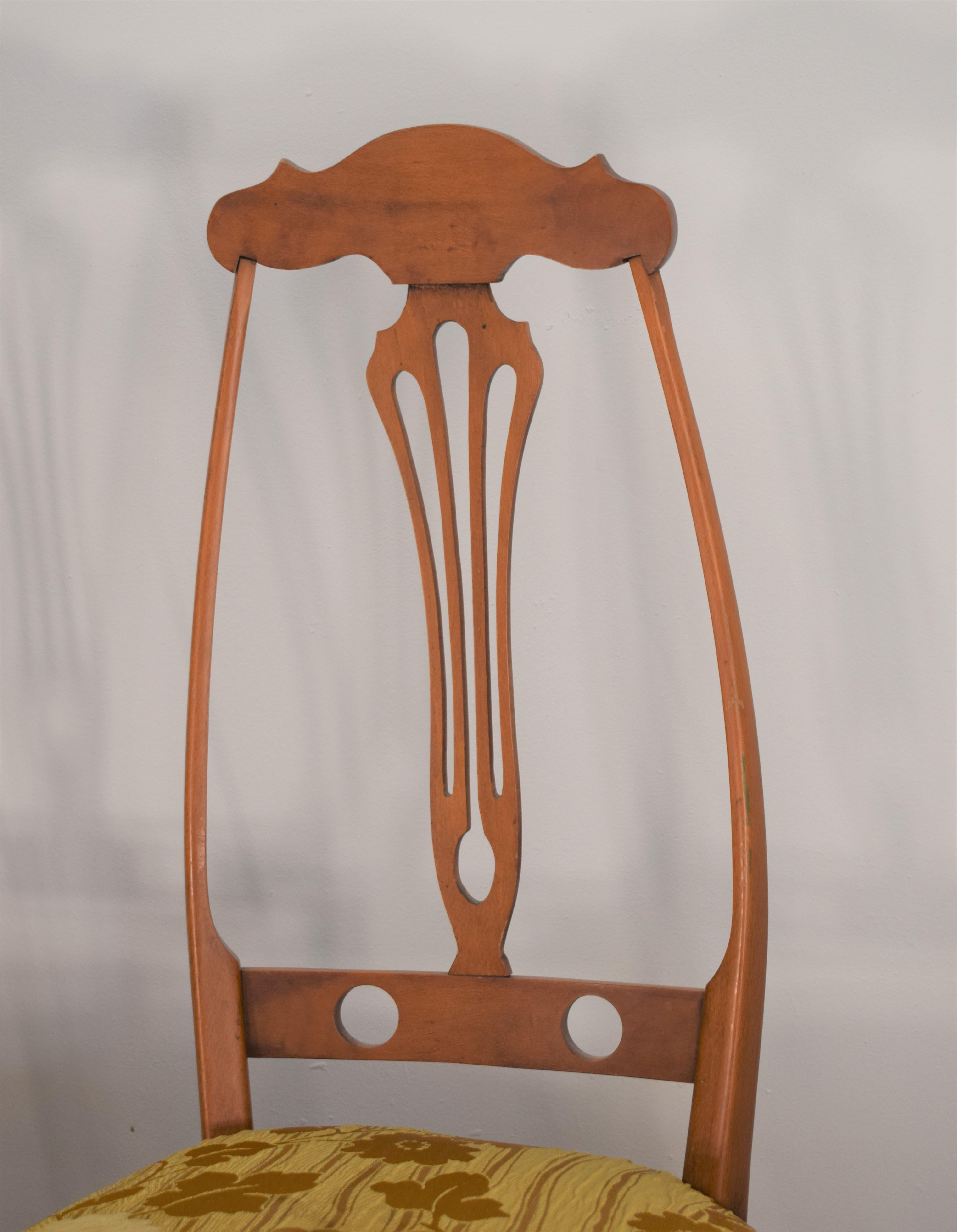Mid-Century Modern Paire de chaises italiennes par Pozzi & Verga, années 1950 en vente