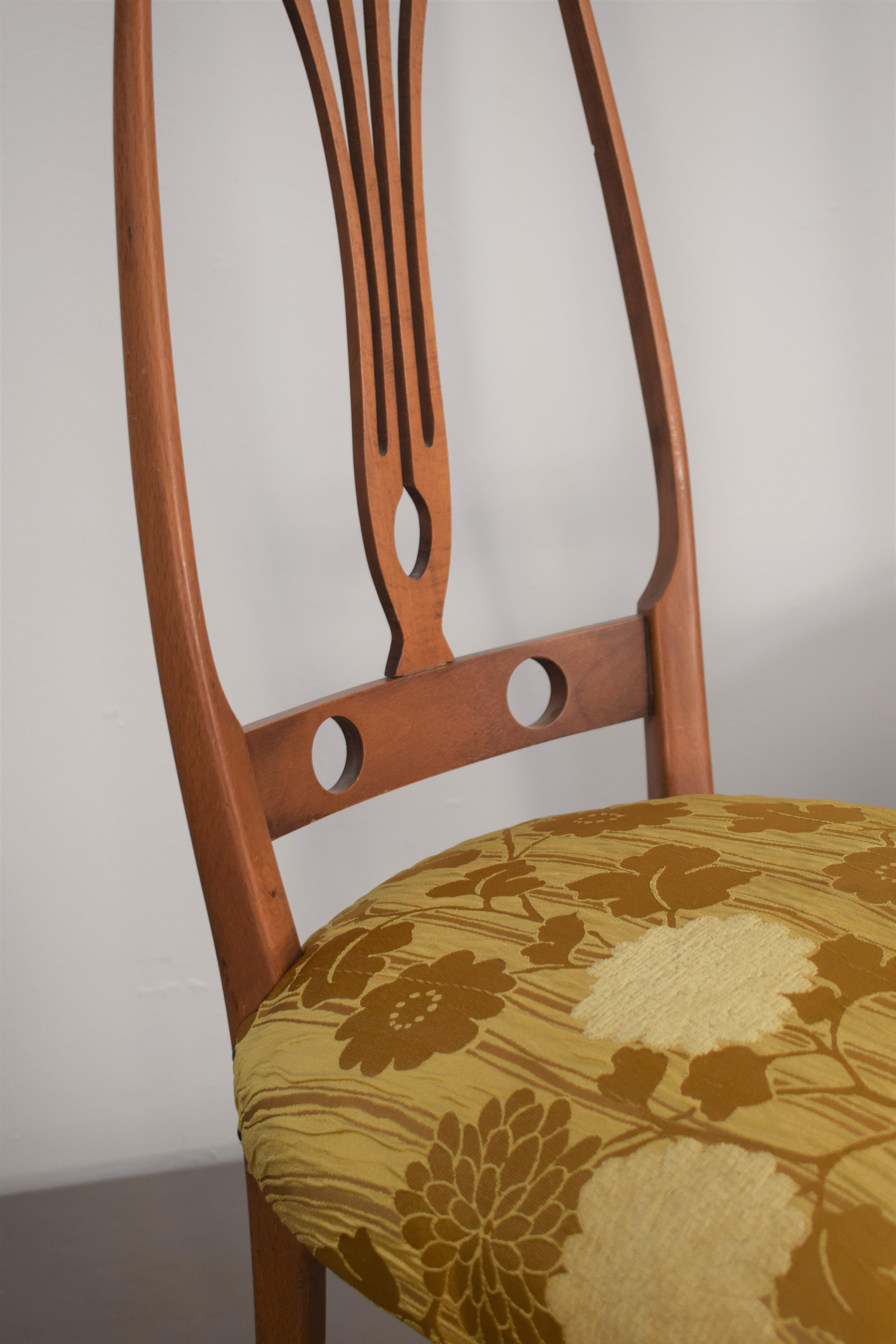 Paire de chaises italiennes par Pozzi & Verga, années 1950 en vente 1