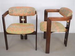 Pair of Italian Chairs Model "Pamplona" by Augusto Savini for Pozzi, 1970s