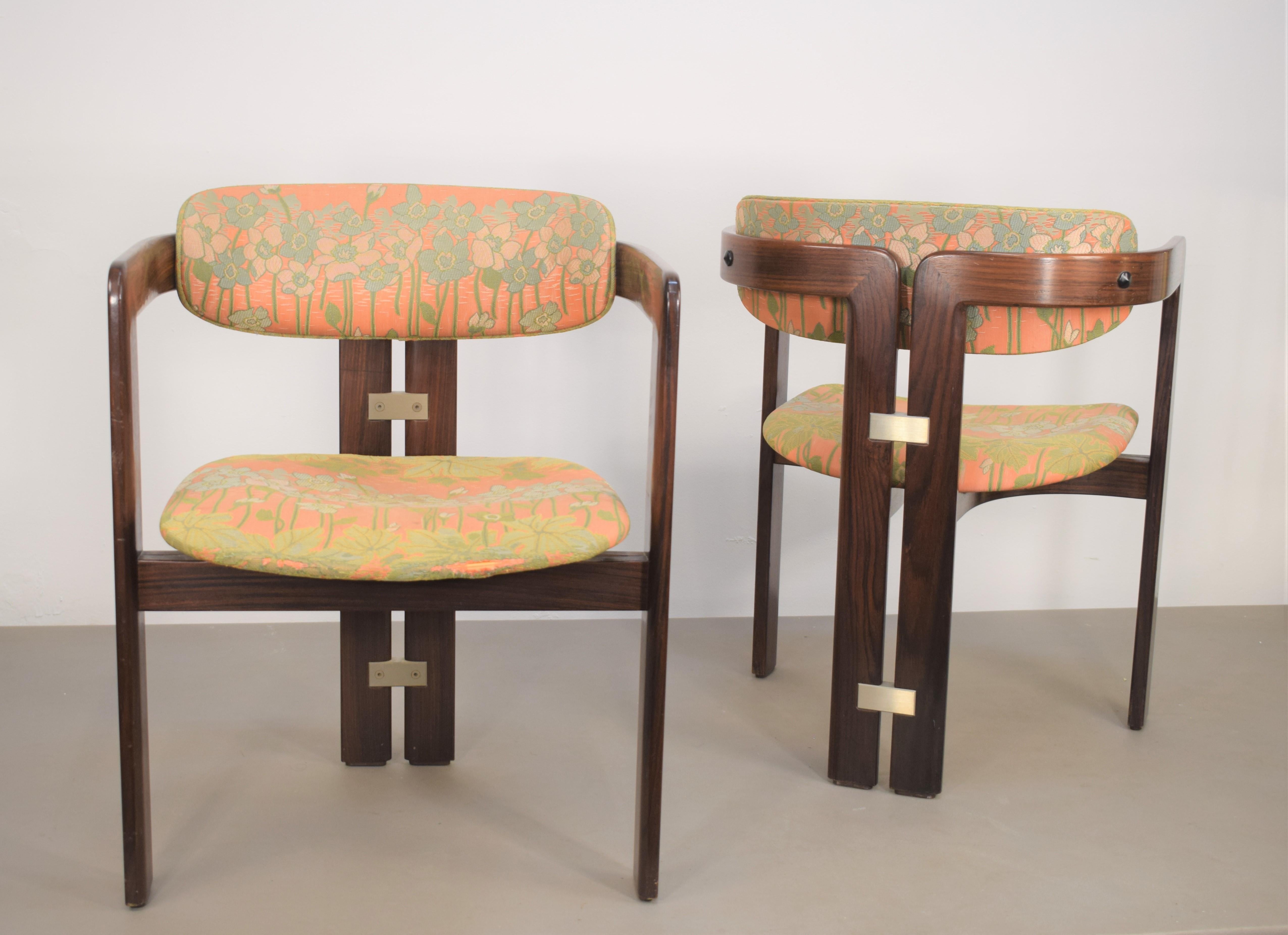 Mid-Century Modern Pair of Italian Chairs Model 