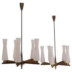 Vintage Pair of Italian Chandeliers, 1960s