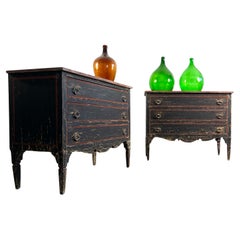Vintage Pair of Italian Chest of Drawers